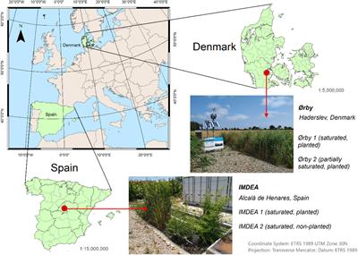 Microbial Electrochemically Assisted Treatment Wetlands: Current Flow Density as a Performance Indicator in Real-Scale Systems in Mediterranean and Northern European Locations